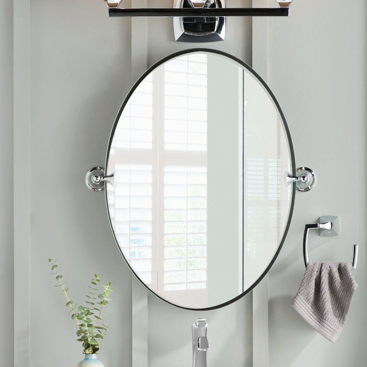Oval Tilting Frameless Bathroom Mirror Rispa